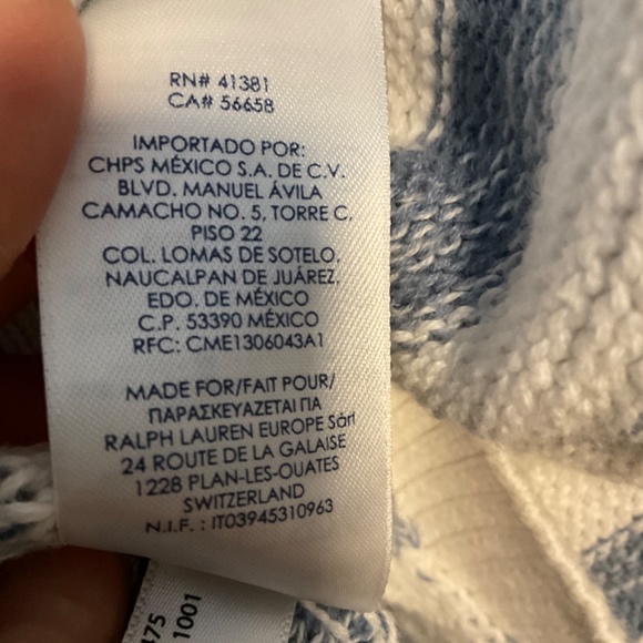 Chaps Striped Hoody - Picture 2 of 4